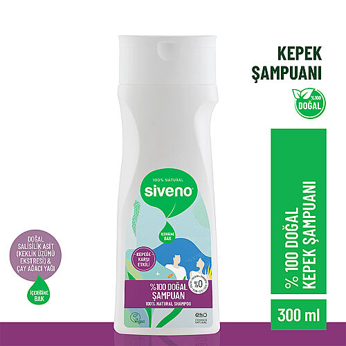 Siveno Doğal Kepeğe Karşı Etkili Şampuan 300 ml - 3