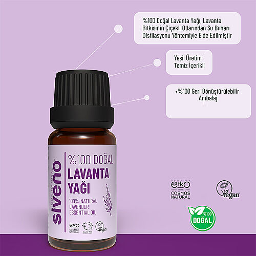 Siveno Doğal Lavanta Uçucu Yağı 10 ml - 6