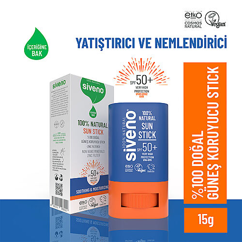 Siveno %100 Doğal Güneş Koruyucu Stick 15 gr - 2