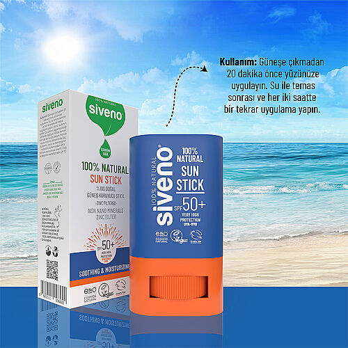 Siveno %100 Doğal Güneş Koruyucu Stick 15 gr - 3