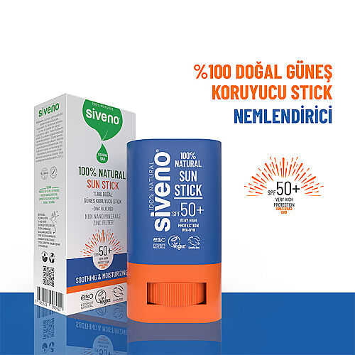 Siveno %100 Doğal Güneş Koruyucu Stick 15 gr - 6