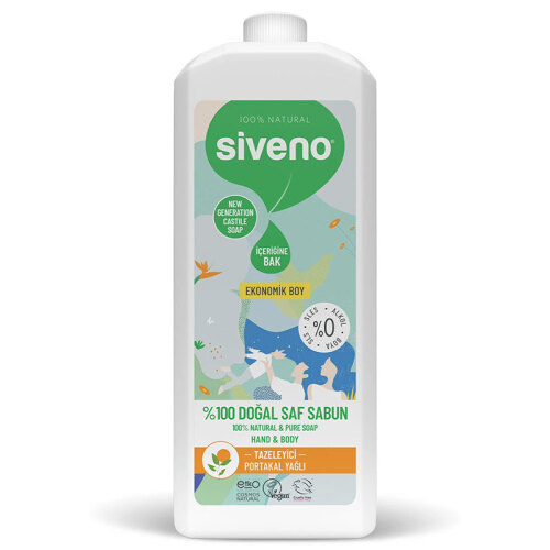 Siveno Portakal Yağlı Doğal Sıvı Sabun 1L - 1
