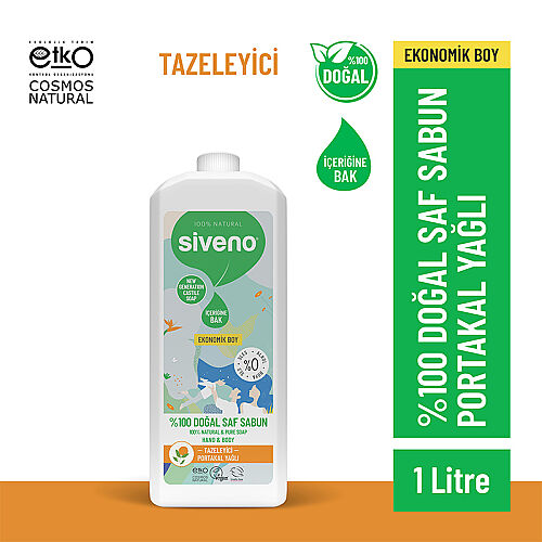 Siveno Portakal Yağlı Doğal Sıvı Sabun 1L - Siveno (1)