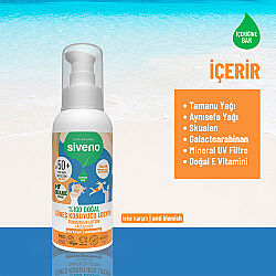 Siveno Tamanu Yağlı Doğal SPF50 Güneş Losyonu 100 ml - 4