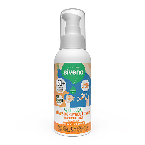 Siveno %100 Doğal Güneş Koruyucu Losyon 100 ml - Siveno