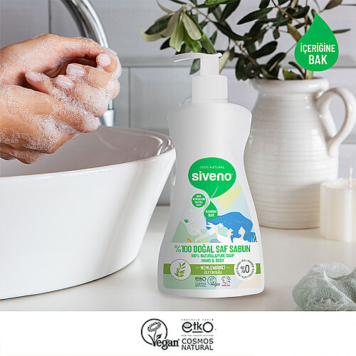 Siveno Zeytinyağlı Doğal Sıvı Sabun 300 ml - 4