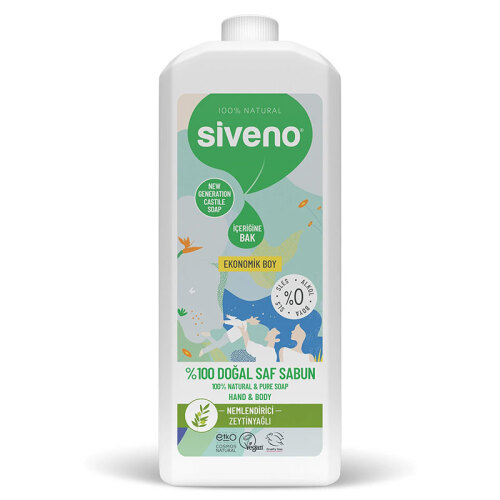 Siveno Zeytinyağlı Nemlendirici Doğal Saf Sabun 1L - 1