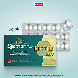 Sjomann’s Biotin 3000 İçeren Takviye Edici Gıda 30 Adet Çiğnenebilir Jel Form - 2