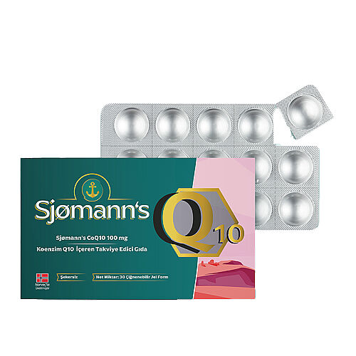 Sjomann’s CoQ10 100 mg İçeren Takviye Edici Gıda 30 Adet Çiğnenebilir Jel Form - EasyVit