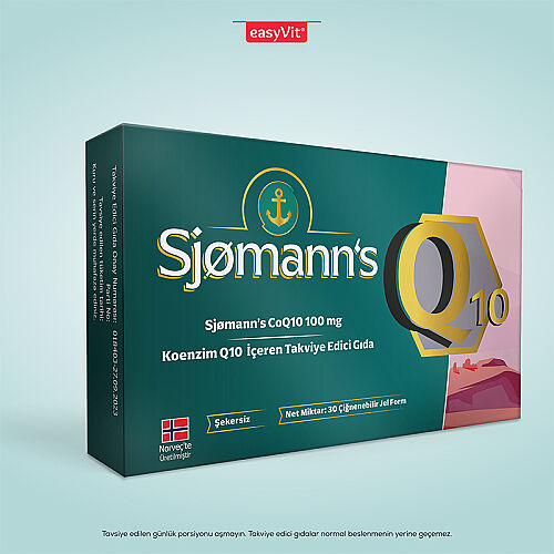 Sjomann’s CoQ10 100 mg İçeren Takviye Edici Gıda 30 Adet Çiğnenebilir Jel Form - 3