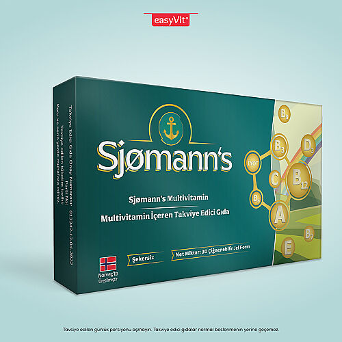 Sjomann’s Multivitamin İçeren Takviye Edici Gıda 30 Adet Çiğnenebilir Jel Form - 3