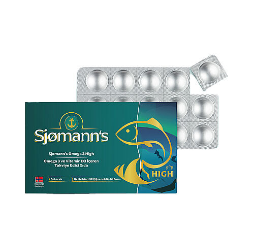 Sjomann’s Omega 3 ve Vitamin D3 İçeren Takviye Edici Gıda 30 Adet Çiğnenebilir Jel Form - EasyVit