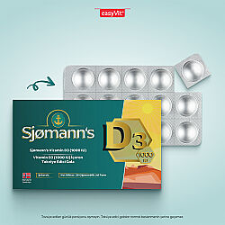 Sjomann’s Vitamin D3 1000 IU İçeren Takviye Edici Gıda 30 Adet Çiğnenebilir Jel Form - 2
