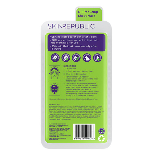 Skin Republic Spots + Blemish Face Mask Sheet 25 ml - Skin Republic (1)