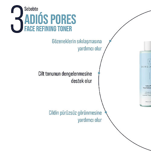 SkinSensual Adios Pores Face Refining Toner 200 ml - 5