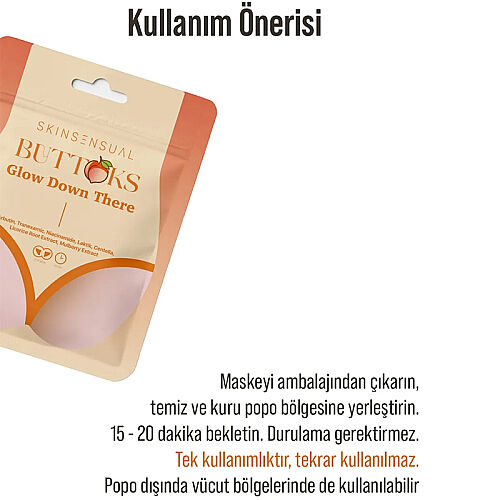 SkinSensual Buttoks Glow Down There Vücut Maskesi 50 ml - 3