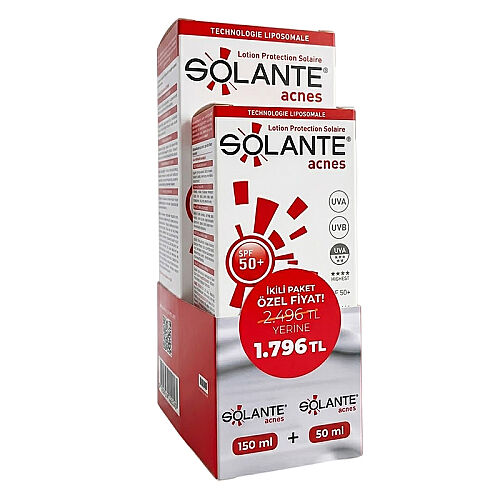 Solante Acnes Sun Care Lotion İkili Paket - Solante