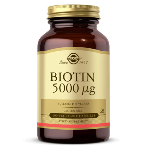 Solgar Biotin 5000 mcg 100 Kapsül - Solgar