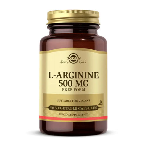 Solgar L-Arginine 500 mg 50 Kapsül - Solgar