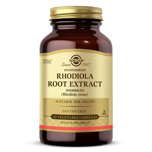 Solgar Rhodiola Root Extract 60 Bitkisel Kapsül - 1