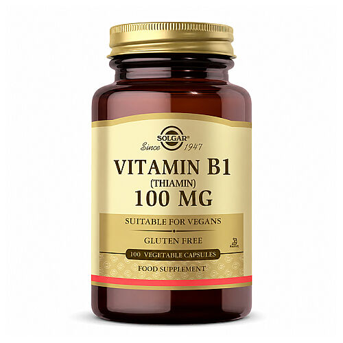 Solgar Vitamin B1 (Thiamin) 100 Mg 100 Bitkisel Kapsül - Solgar