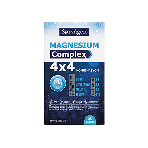 Sorvagen Magnesium Complex 4x4 Combination 60 Tablet - Sorvagen