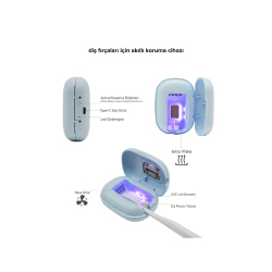 Steriball Diş Fırçaları için Akıllı Koruma Cihazı - Mavi - 3