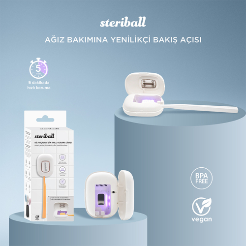Steriball Diş Fırçaları için Akıllı Koruma Cihazı - Pembe - 8