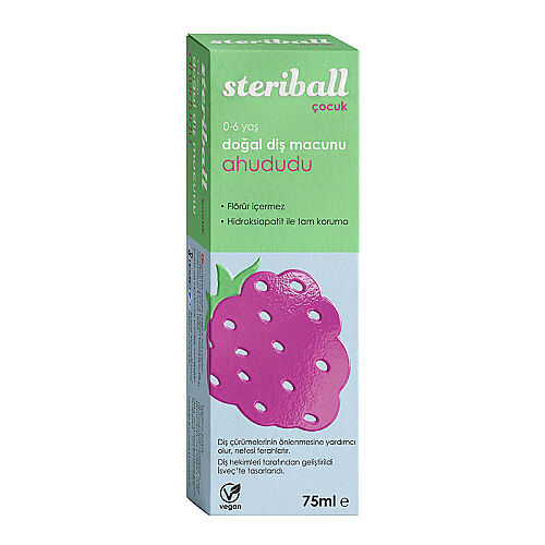 Steriball Doğal Diş Macunu 75 ml - Ahududu - Steriball (1)