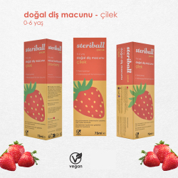 Steriball Çocuk Doğal Diş Macunu Çilek 75 ml - 4