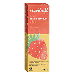 Steriball Çocuk Doğal Diş Macunu Çilek 75 ml - 2