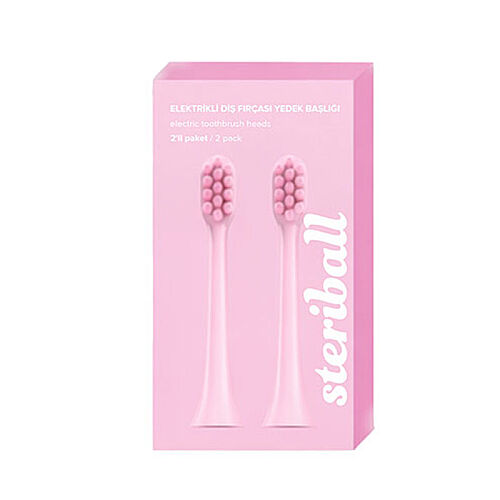 Steriball Elektrikli Diş Fırçası Yedek Başlığı - Pembe - Steriball