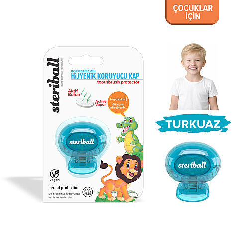 Steriball Hijyenik Diş Fırçası Koruma Kabı - Aslan - Steriball