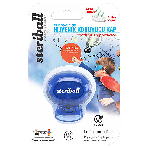 Steriball Hijyenik Diş Fırçası Koruma Kabı - Erkek - 2