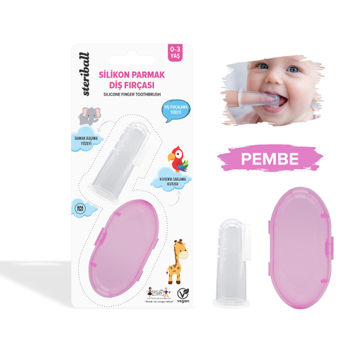 Steriball Hijyenik Silikon Parmak Fırça - 3