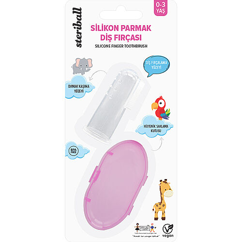 Steriball Hijyenik Silikon Parmak Fırça - 5