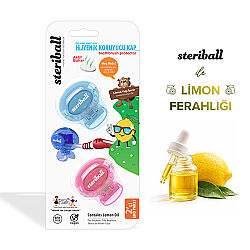 Steriball Kids Diş Fırçası Koruyucu Kap 2 li Paket - 1
