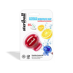 Steriball Kids Diş Fırçası Koruyucu Kap Kırmızı - 1