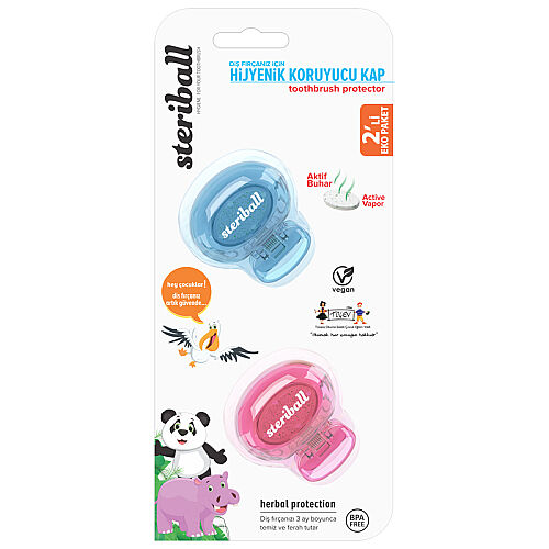 Steriball Kids Hijyenik Koruyucu Kap 2 li Paket - Steriball (1)