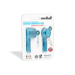 Steriball Pilli veya Şarjlı Diş Fırçaları İçin Hijyenik Diş Fırçası Kabı - Mavi - 1
