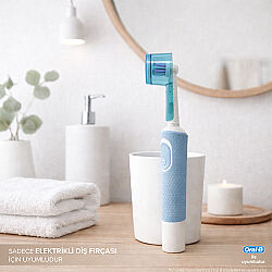 Steriball Pilli veya Şarjlı Diş Fırçaları İçin Hijyenik Diş Fırçası Kabı - Mavi - 3