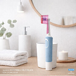 Steriball Pilli veya Şarjlı Diş Fırçaları İçin Hijyenik Diş Fırçası Kabı - Pembe - 3