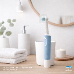 Steriball Pilli veya Şarjlı Diş Fırçaları İçin Hijyenik Diş Fırçası Kabı - Şeffaf - 3