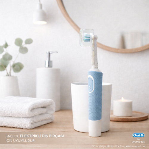 Steriball Pilli veya Şarjlı Diş Fırçaları İçin Hijyenik Diş Fırçası Kabı - Şeffaf - 3