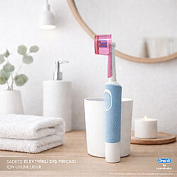 Steriball Pilli veya Şarjlı Diş Fırçaları İçin Hijyenik Diş Fırçası Kabı - Şeffaf ve Pembe - 3