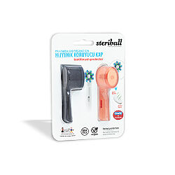 Steriball Pilli veya Şarjlı Diş Fırçaları İçin Hijyenik Diş Fırçası Kabı - Siyah ve Turuncu - 1