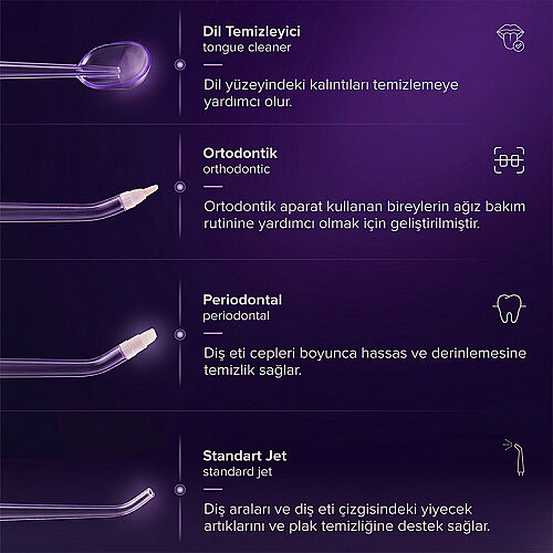 Steriball Taşınabilir Ağız Duşu - Lila - 9