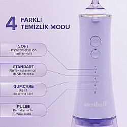 Steriball Taşınabilir Ağız Duşu - Lila - 7