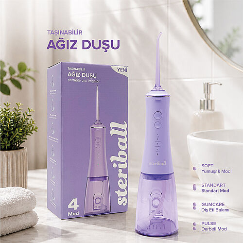 Steriball Taşınabilir Ağız Duşu - Lila - 5
