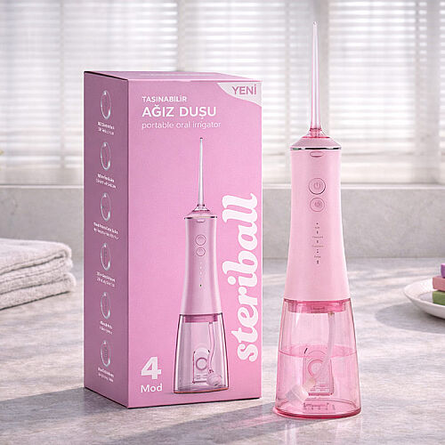 Steriball Taşınabilir Ağız Duşu - Pembe - 3